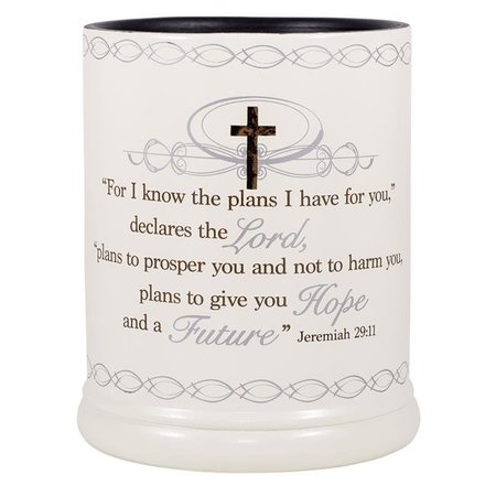 DICKSONS Dicksons JW02JH For I Know the Plans Candle Jar Warmer JW02JH